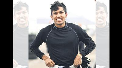 Yuven Sundaramoorthy, 21, got excited about racing on a trip to China as a child. Yuven Sundaramoorthy, 21, got excited about racing on a trip to China as a child.
