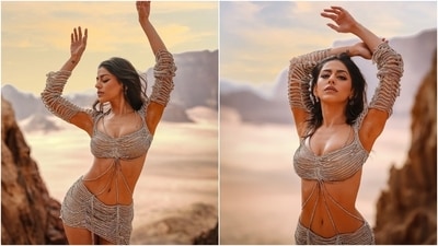 Alaya F posted her pictures from the Bade Miyan Chote Miyan BTS photoshoot with the caption, "Wallah Habibi BTS. Big thank you to my wonderful, patient and super-talented team." Fans loved Alaya's photoshoot and dropped compliments for her in the comments section. While Sharvari Wagh posted fire emojis, a fan commented, "She always manages to leave us all speechless." (Instagram) Alaya F posted her pictures from the Bade Miyan Chote Miyan BTS photoshoot with the caption, "Wallah Habibi BTS. Big thank you to my wonderful, patient and super-talented team." Fans loved Alaya's photoshoot and dropped compliments for her in the comments section. While Sharvari Wagh posted fire emojis, a fan commented, "She always manages to leave us all speechless." (Instagram)