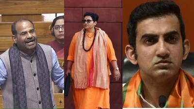BJP MPs Ramesh Bidhuri and Pragya Thakur were dropped from the list while Gautam Gambhir opted out hours before the announcement. BJP MPs Ramesh Bidhuri and Pragya Thakur were dropped from the list while Gautam Gambhir opted out hours before the announcement.