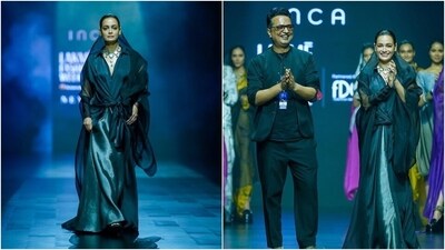 Dia Mirza turns showstopper on Day 2 of Lakme Fashion Week. (Instagram/@lakmefashionwk) Dia Mirza turns showstopper on Day 2 of Lakme Fashion Week. (Instagram/@lakmefashionwk)