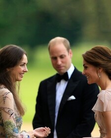Prince William and Kate Middleton with Rose Hanbury (Instagram) Prince William and Kate Middleton with Rose Hanbury (Instagram)