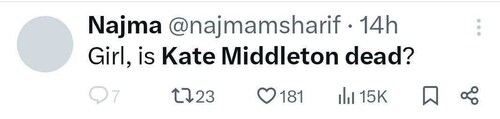 Some questioned if she was alive (Twitter) Some questioned if she was alive (Twitter)