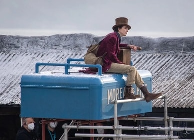 Timothée Chalamet in a still from Wonka. Timothée Chalamet in a still from Wonka.