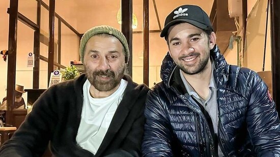 Sunny Deol and Karan Deol