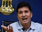 Delhi cabinet minister Saurabh Bharadwaj (HT Photo)