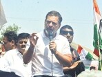 Thane , India - March ,15, 2024: Congress leader and MP Rahul Gandhi's Bharat Jodo Nyaya Yatra reached and chowk meetting in Wada in Palghar District and Rahul Gandhi met Supporters and farmers and tribe people and supporters,in Thane, in Mumbai, India, on, Friday, March,15, 2024. ( Praful Gangurde / HT Photo ) Thane , India - March ,15, 2024: Congress leader and MP Rahul Gandhi's Bharat Jodo Nyaya Yatra reached and chowk meetting in Wada in Palghar District and Rahul Gandhi met Supporters and farmers and tribe people and supporters,in Thane, in Mumbai, India, on, Friday, March,15, 2024. ( Praful Gangurde / HT Photo )