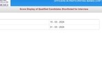 IBPS SO Main scorecard of candidates shortlisted for interview released