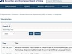 SEBI Recruitment 2024: 97 Grade A Assistant Manager vacancies, online application from April 13
