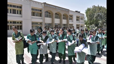 A view of a school in Ludhiana.
