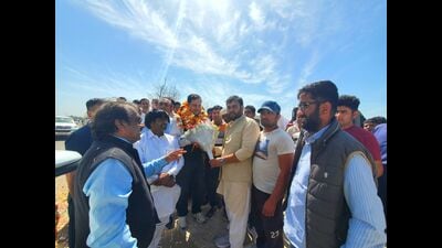 Brijendra reached Jind and Uchana assembly segment for the first time after joining the Congress. (HT Photo) Brijendra reached Jind and Uchana assembly segment for the first time after joining the Congress. (HT Photo)