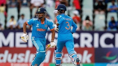 India's Musheer Khan (L) running between the wickets during U19 World Cup 2024 (AFP) India's Musheer Khan (L) running between the wickets during U19 World Cup 2024 (AFP)