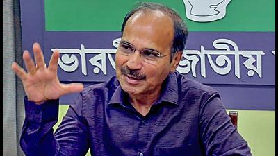 Congress leader Adhir Ranjan Chowdhury gave a dissent note on the selection of the election commissioners. (PTI) Congress leader Adhir Ranjan Chowdhury gave a dissent note on the selection of the election commissioners. (PTI)
