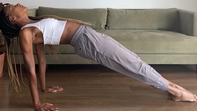 8. Upward Plank Pose (Purvottanasana): Begin seated with your legs extended in front of you and your hands placed behind your hips, fingers pointing toward your feet. Press into your hands and feet, lifting your hips upward toward the ceiling. Keep your arms straight and strong, engaging your shoulder and arm muscles to support the pose. (Photo by Twitter/CoilsAndFoils) 8. Upward Plank Pose (Purvottanasana): Begin seated with your legs extended in front of you and your hands placed behind your hips, fingers pointing toward your feet. Press into your hands and feet, lifting your hips upward toward the ceiling. Keep your arms straight and strong, engaging your shoulder and arm muscles to support the pose. (Photo by Twitter/CoilsAndFoils)
