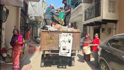 Gurugram is currently facing a significant waste management challenge, with over 2,200 metric tonnes of waste being generated daily. (Parveen Kumar/HT Photo) Gurugram is currently facing a significant waste management challenge, with over 2,200 metric tonnes of waste being generated daily. (Parveen Kumar/HT Photo)