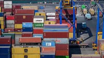 In 2022-23, India’s merchandise exports crossed $451 billion while overall exports (goods and services together) achieved a record $770 billion. (AFP) In 2022-23, India’s merchandise exports crossed $451 billion while overall exports (goods and services together) achieved a record $770 billion. (AFP)