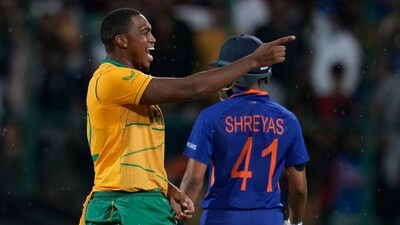 South Africa's Lungi Ngidi during the T20I series against India last year (AP) South Africa's Lungi Ngidi during the T20I series against India last year (AP)