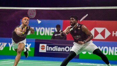 India's Chirag Shetty and Satwiksairaj Rankireddy (PTI) India's Chirag Shetty and Satwiksairaj Rankireddy (PTI)