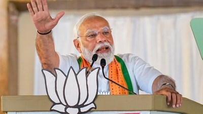 Kanyakumari: Prime Minister Narendra Modi addresses a public meeting ahead of the Lok Sabha election. (PTI) Kanyakumari: Prime Minister Narendra Modi addresses a public meeting ahead of the Lok Sabha election. (PTI)