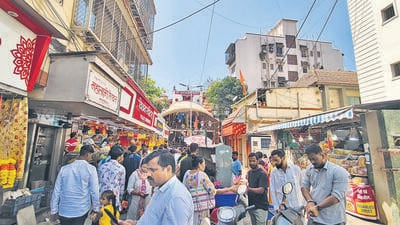 The BMC will handle the enhancement of connectivity and improvement of streets leading to the temple. (Raju Shinde/HT Photo) The BMC will handle the enhancement of connectivity and improvement of streets leading to the temple. (Raju Shinde/HT Photo)