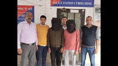The accused in custody of Chandigarh Police. (HT Photo)