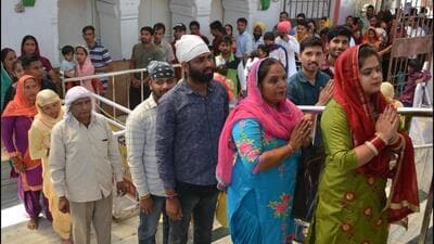 The fair will held at Mata Mansa Devi Temple from April 9 to 17 in Panchkula. (HT File Photo) The fair will held at Mata Mansa Devi Temple from April 9 to 17 in Panchkula. (HT File Photo)