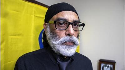The police suspect it to be the work of Pannun, leader of Sikh for Justice (SFJ), who has given open threats to India in the past. (AP) The police suspect it to be the work of Pannun, leader of Sikh for Justice (SFJ), who has given open threats to India in the past. (AP)