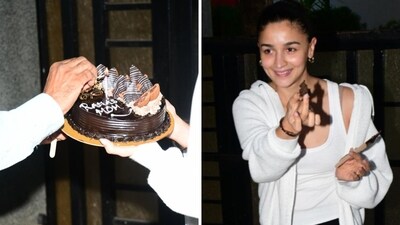 Alia Bhatt celebrated her birthday with the paparazzi. Alia Bhatt celebrated her birthday with the paparazzi.