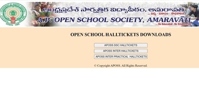 APOSS releases admit cards for Class 10th and 12th exams APOSS releases admit cards for Class 10th and 12th exams