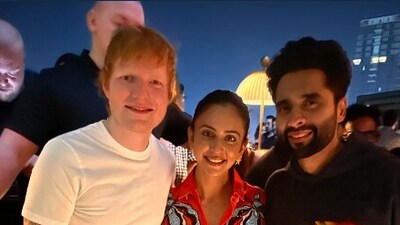 Rakul Preet Singh and Jacky Bhagnani attended Kapil Sharma's grand bash for Ed Sheeran. Rakul Preet Singh and Jacky Bhagnani attended Kapil Sharma's grand bash for Ed Sheeran.