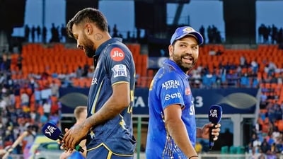 Hardik Pandya (L) and Rohit Sharma during last year's IPL. (ANI) Hardik Pandya (L) and Rohit Sharma during last year's IPL. (ANI)
