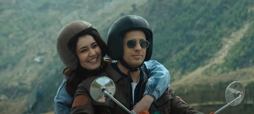 Sidharth Malhotra and Raashii Khanna in the song Zindagi Tere Naam from Yodha