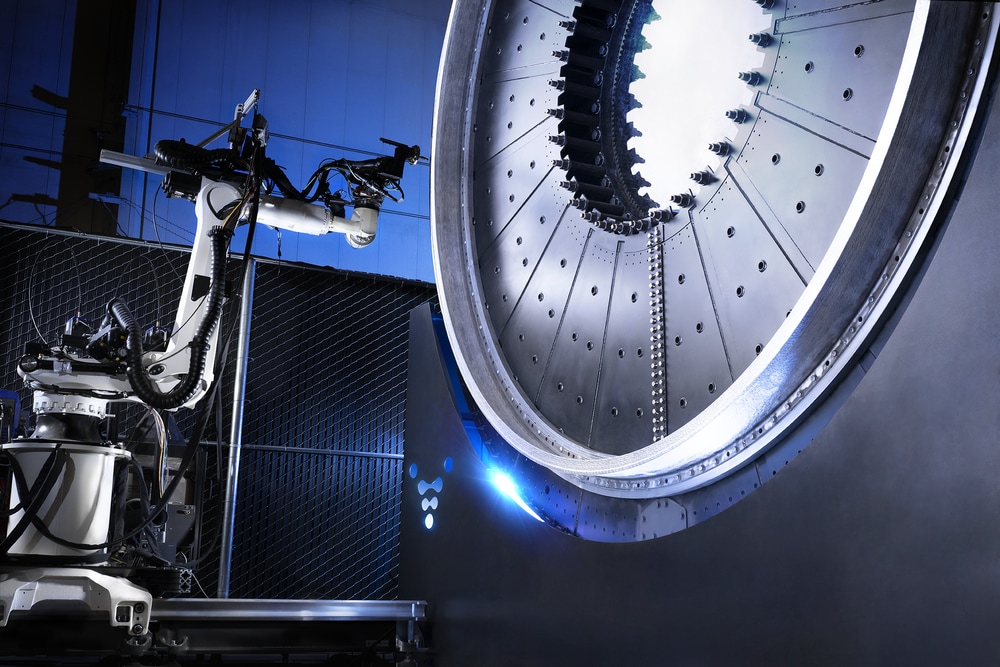 The Stargate metal 3D printer, made by American company Relativity Space. (Image: Relativity Space) The Stargate metal 3D printer, made by American company Relativity Space. (Image: Relativity Space)