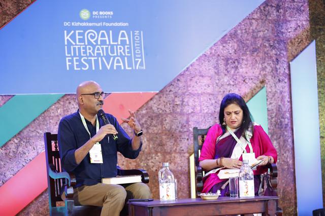 Author Manoj Mitta in conversation with journalist Smita Prakash (Kerala Literature Festival 2024)