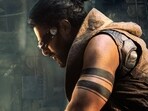 Prabhas in a still from Kalki 2898 AD Prabhas in a still from Kalki 2898 AD