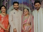 Chiranjeevi, Mahesh Babu, Karthi, at Venkatesh's daughter Havyavahini's wedding Chiranjeevi, Mahesh Babu, Karthi, at Venkatesh's daughter Havyavahini's wedding