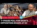 '7-PHASE POLL FOR MODI'S...': OPPOSITION ROARS AT EC