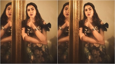 Assisted by celebrity fashion stylist Meagan Concessio, Sara styled her look with a trendy alphabet chain necklace around her neck, a stylish wristwatch and a pair of strappy black heels to complete her head-turning look. (Instagram/@saraalikhan95) Assisted by celebrity fashion stylist Meagan Concessio, Sara styled her look with a trendy alphabet chain necklace around her neck, a stylish wristwatch and a pair of strappy black heels to complete her head-turning look. (Instagram/@saraalikhan95)