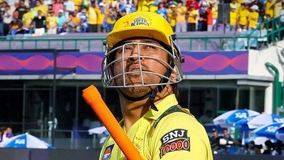 MS Dhoni in Chennai Super Kings colours during IPL 2023 (Chennai Super Kings Twitter) MS Dhoni in Chennai Super Kings colours during IPL 2023 (Chennai Super Kings Twitter)