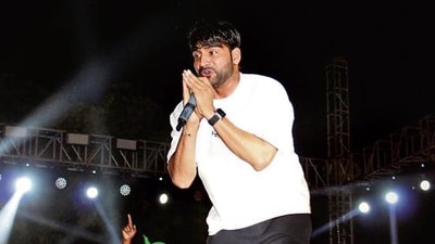 Haryanvi singer Ajay Hooda took to stage at ARSD's fest, Tide, on March 14. Haryanvi singer Ajay Hooda took to stage at ARSD's fest, Tide, on March 14.