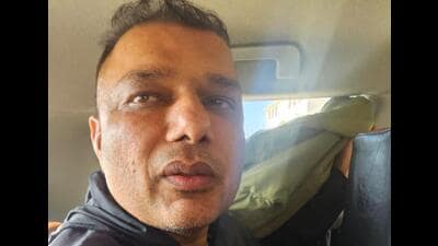 Amandeep Kamboj, also known as Aman Skoda, a notorious fugitive with 33 criminal cases against him, was sent to five-day police remand by a court in Fazilka on Saturday. (HT File) Amandeep Kamboj, also known as Aman Skoda, a notorious fugitive with 33 criminal cases against him, was sent to five-day police remand by a court in Fazilka on Saturday. (HT File)
