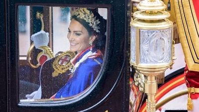 FILE PHOTO: Princess of Wales Kate Middleton, is seen at The Mall opposite to Marlborough road, following Britain's King Charles' coronation ceremony, in London, Britain May 6, 2023. Anthony Upton/Pool via REUTERS/File Photo (via REUTERS)