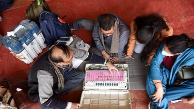 In the last eleven assembly elections, ₹3,400 crore in cash had been seized, an 835% increase over 2017-18 (HT file photo) In the last eleven assembly elections, ₹3,400 crore in cash had been seized, an 835% increase over 2017-18 (HT file photo)