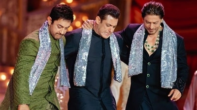 Bollywood actors Salman Khan, Shah Rukh Khan and Aamir Khan perform during the pre-wedding festivities of Anant Ambani and Radhika Merchant. (ANI) Bollywood actors Salman Khan, Shah Rukh Khan and Aamir Khan perform during the pre-wedding festivities of Anant Ambani and Radhika Merchant. (ANI)
