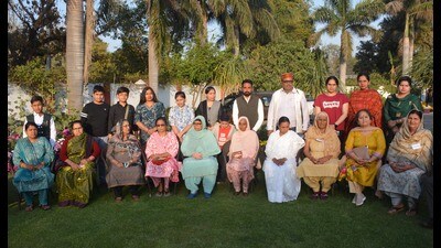 Members of ‘War Decorated India’ during the association’s convention-cum-reunion in Panchkula on Saturday. (Sant Arora/HT) Members of ‘War Decorated India’ during the association’s convention-cum-reunion in Panchkula on Saturday. (Sant Arora/HT)