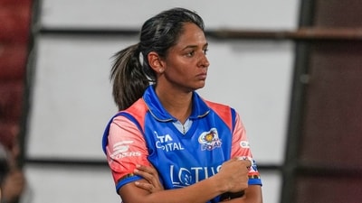 Harmanpreet Kaur during the Women's Premier League (WPL) 2024 cricket match between Mumbai Indians and Royal Challengers Bangalore (PTI) Harmanpreet Kaur during the Women's Premier League (WPL) 2024 cricket match between Mumbai Indians and Royal Challengers Bangalore (PTI)