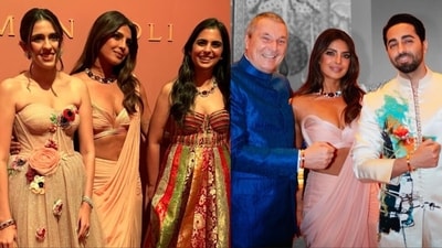 Priyanka Chopra poses with Isha Ambani, Shloka Mehta, and Ayushmann Khurrana. Priyanka Chopra poses with Isha Ambani, Shloka Mehta, and Ayushmann Khurrana.