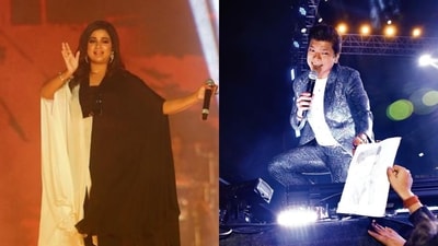 Singers Shreya Ghoshal and Shaan performed at DTU and IGDTUW, respectively. (Photos: Manoj Verma and Raajessh Kashyap/HT) Singers Shreya Ghoshal and Shaan performed at DTU and IGDTUW, respectively. (Photos: Manoj Verma and Raajessh Kashyap/HT)