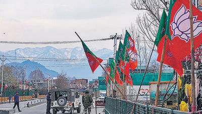 The five Lok Sabha seats in J&K will vote across five phases beginning April 19 and ending on May 20. (PTI) The five Lok Sabha seats in J&K will vote across five phases beginning April 19 and ending on May 20. (PTI)