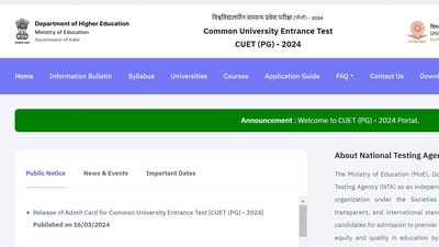 Download CUET PG admit card for March 20 and 21 from NTA website