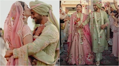 Bollywood couple Kriti and Pulkit shared their dreamy wedding pictures, setting social media abuzz. (Instagram) Bollywood couple Kriti and Pulkit shared their dreamy wedding pictures, setting social media abuzz. (Instagram)